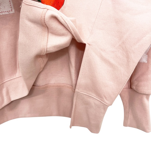 NWOT Strawberry Shortcake Oversized 79 Graphic Sweatshirt with Front Hem Slits - Picture 4 of 11